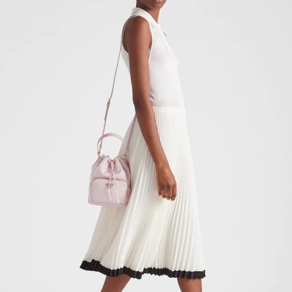 Prada Bags Prada Duet Renylon Bucket Shoulder Bag In Pink Poshmark